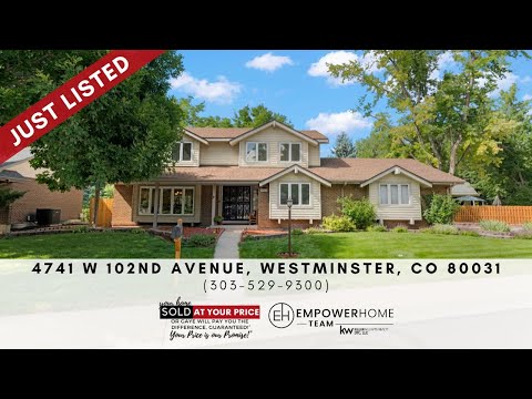4741 W 102nd Avenue, Westminster, CO home video tour