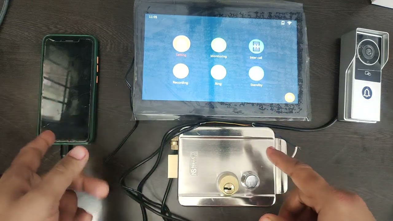 2MP 1080P Wired Video Door Phone | Smart Life App | Card Access & Electronic Lock | Navkar Systems