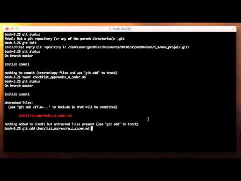 Faire son premier commit Git