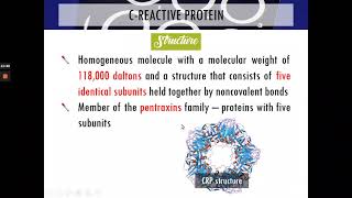 MT Pre-Recorded Lectures | MT 38: C-Reactive Protein (CRP)