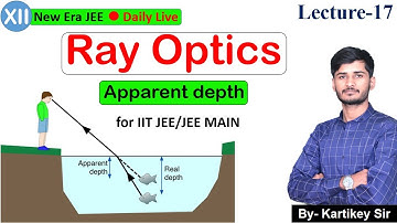 Ray Optics | L-17 | Apparent depth | Achievers (12th)|For IITJEE (Main+Adv.)| Kartikey Sir
