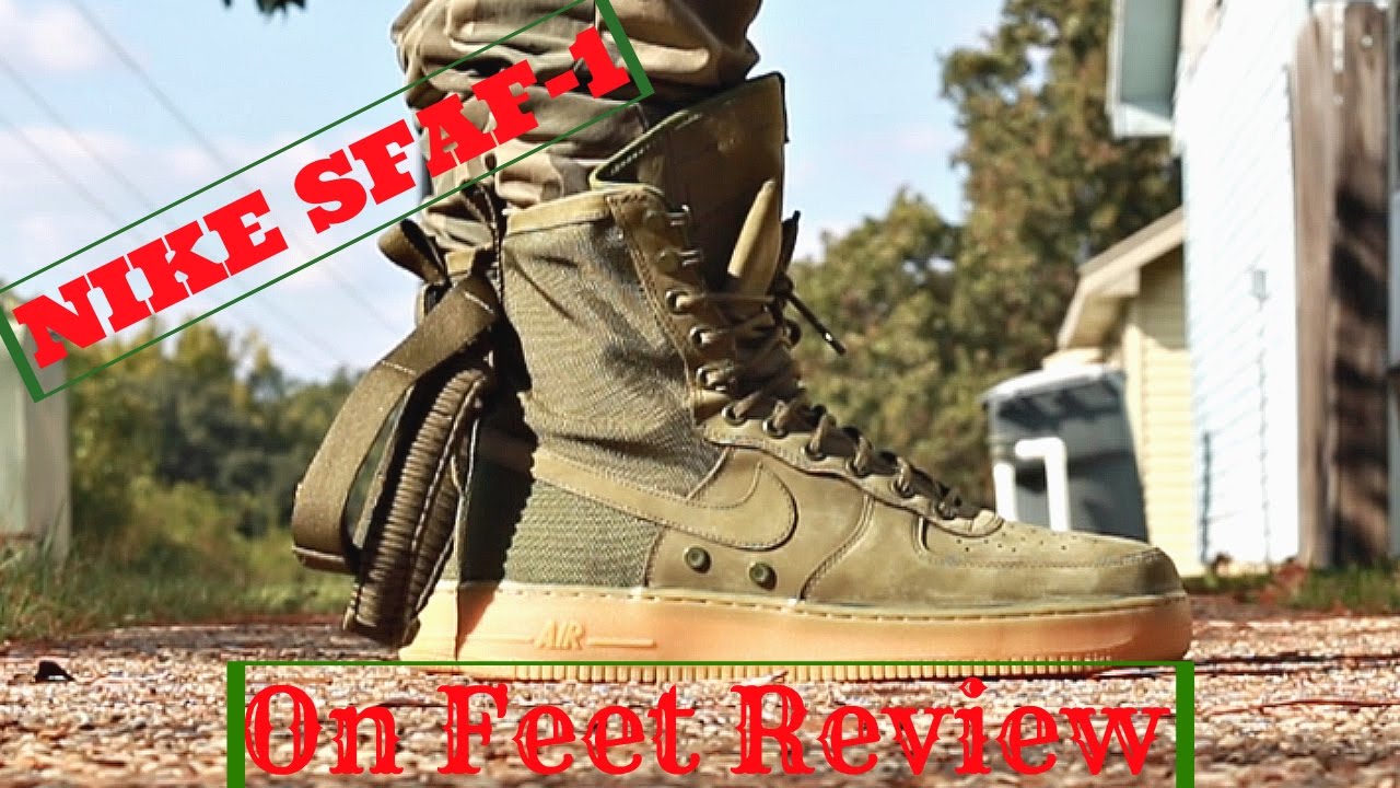 Nike Sf Af-1 Special Force Air Force One (On Feet) - Youtube