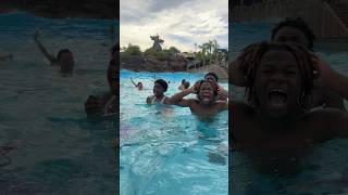 Dad takes kids to the biggest wave pool ever 😱 #shorts screenshot 2