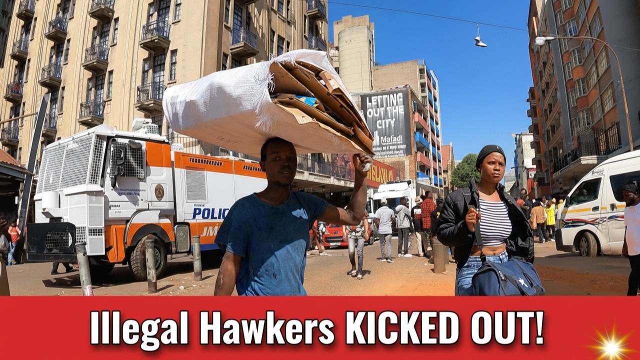 🔥 Город Йоханнесбург: суровые меры! Нелегальных иммигрантов-торговцев выгнали | Зачистка улиц 🇿🇦