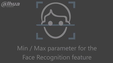 Dahua AI XVR Face Detection and Min Max size configuration