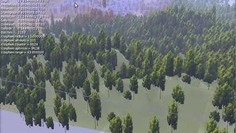 BGE Rasterizer/Scenegraph optimization: forest scene simple test