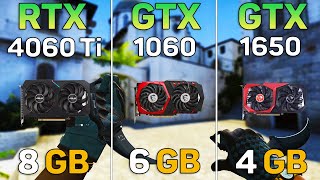 RTX 4060 Ti vs GTX 1060 vs GTX 1650 - 8 Games Test