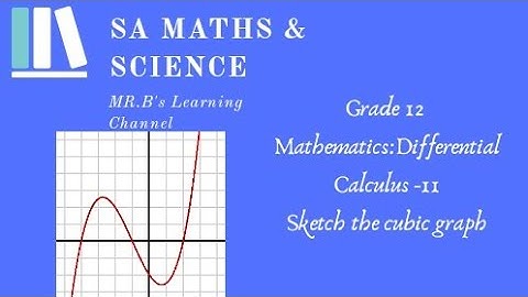 Grade 12 # Differential Calculus part 11#sketching the cubic graph