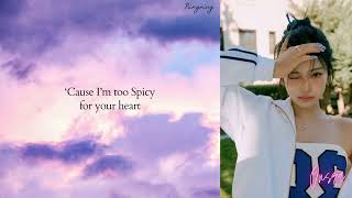 Aespa - Spicy (Easy Lyrics) (Karaoke) Resimi