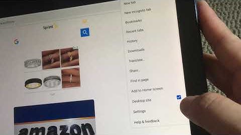 Request Desktop Site webpage on Chrome Samsung galaxy Tab A.  Press the 3 dots next to address bar