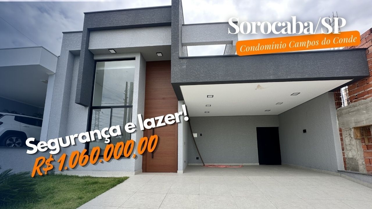 Sorocaba/SP- Condomínio Campos do Conde - E essa área verde? Delícia né!