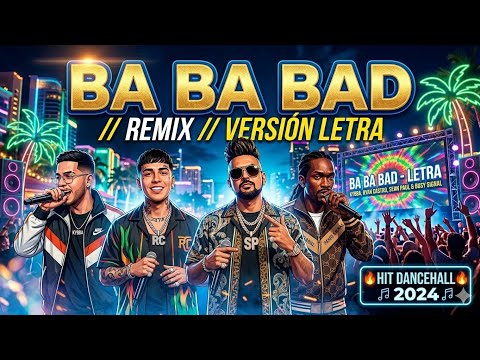 Kybba, Ryan Castro, Sean Paul & Busy Signal - BA BA BAD REMIX // VERSIÓN LETRA // #freefire #parati