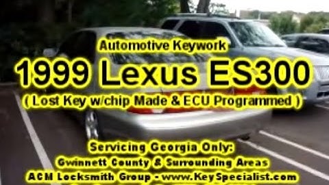Lost Your 1999 Lexus ES300 Keys? We make Replacements & Reflash ECU!