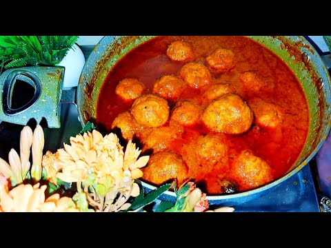 How to Make Chicken Rista | Smooth & Spongy Chicken Meat Balls, All ...