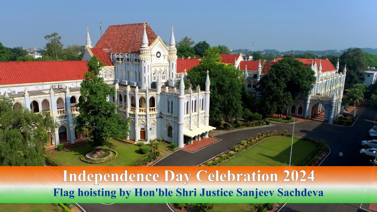 Flag Hoisting by Hon'ble Shri Justice Sanjeev Sachdeva,  Acting Chief Justice, High Court of M.P.