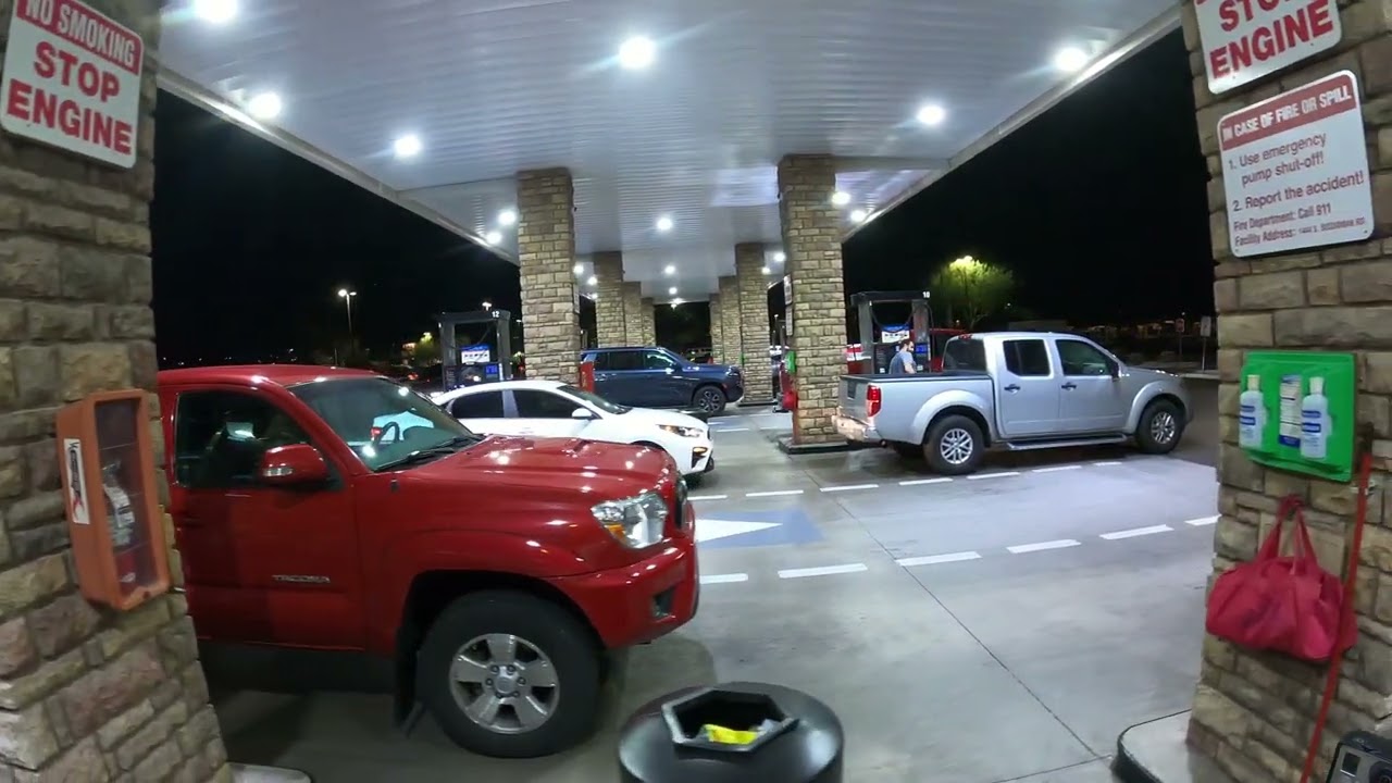 Double Pump, Costco Gas Station, $3.35 per gallon, 1444 S Sossaman Rd, Mesa, Arizona 12 January 2022