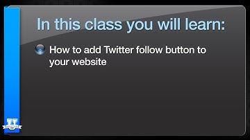 How to Add the Twitter Follow Button