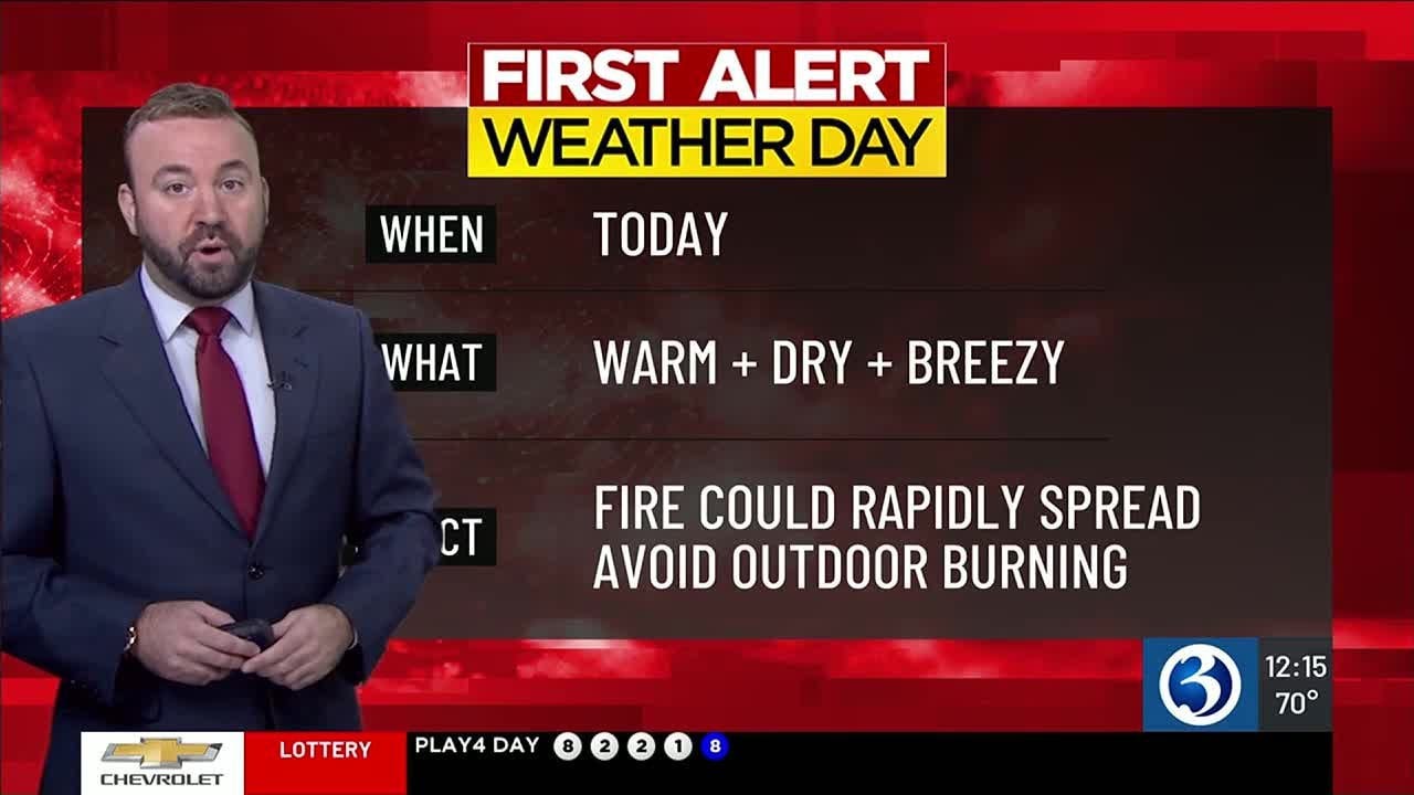 FORECAST: Another First Alert Weather Day for elevated fire danger ...