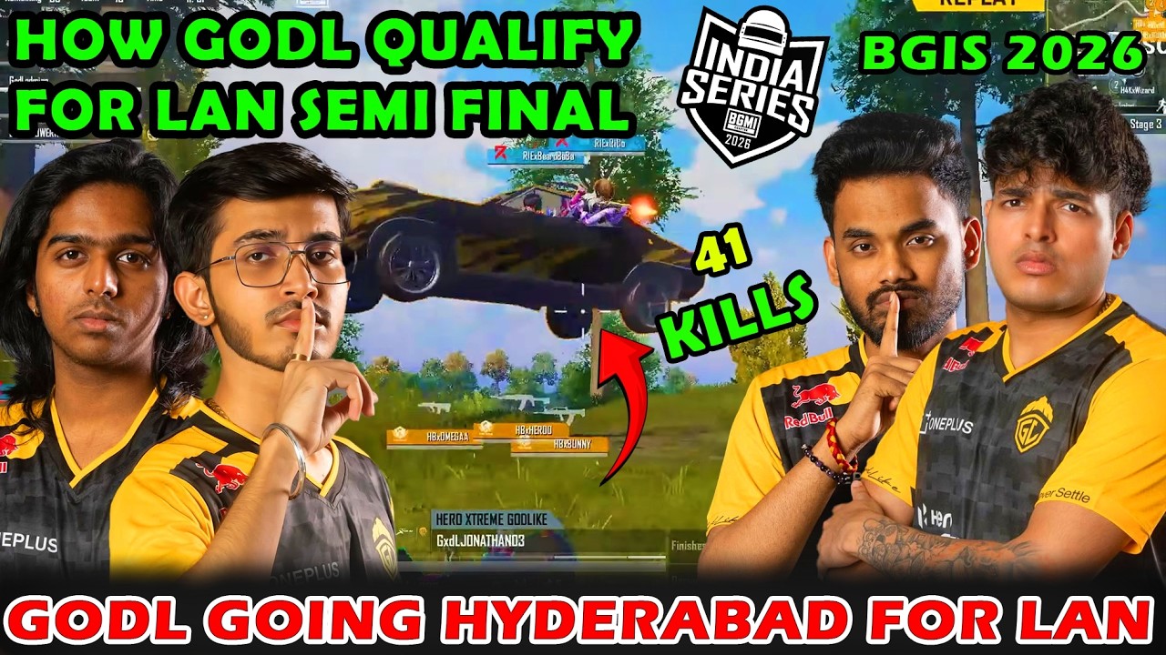 GODL QUALIFY FOR BGIS SEMI FINAL🥳 GODL VS MADK LAST ZONE 4v4 FIGHT🥶GODLIKE💛BGIS 2026🔥GODL HIGHLIGHTS
