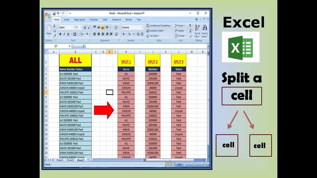 How Do I Split Master Data Into Multiple Worksheets