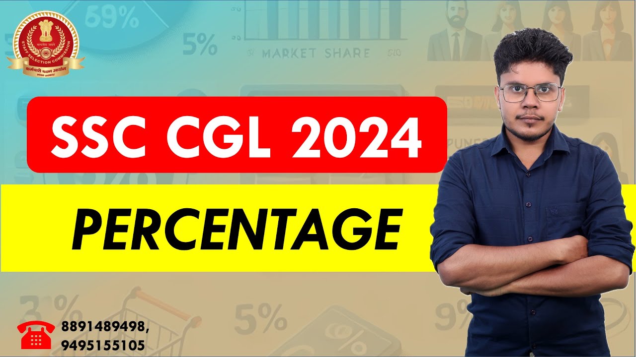 SSC CGL 2024 - STUDY PLAN - Revision Class - PERCENTAGE - YouTube