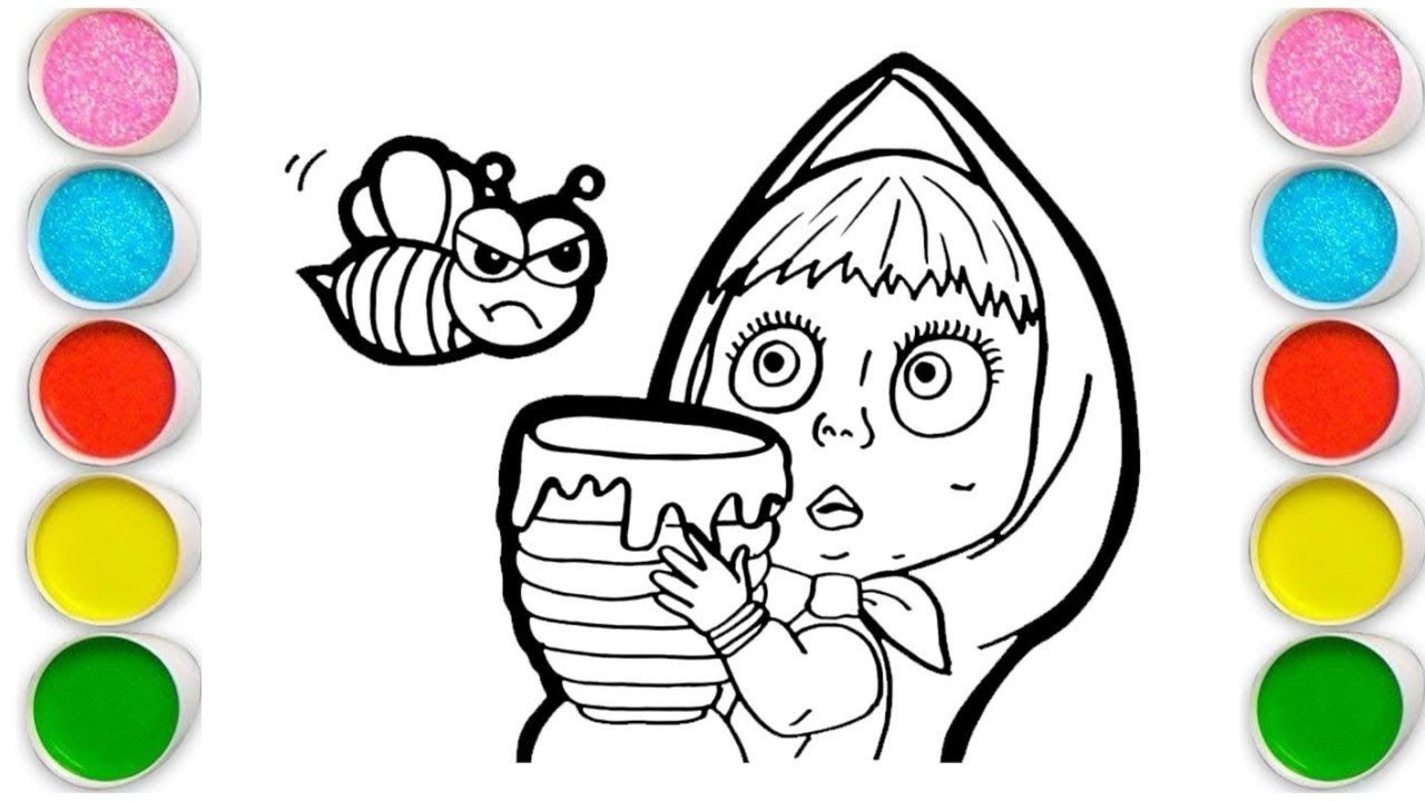 MASHA Drawing, Painting & Coloring For Kids and Toddlers_ Child Art