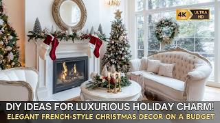 Elegant French-Style Christmas Decor on a Budget: DIY Ideas for Luxurious Holiday Charm!