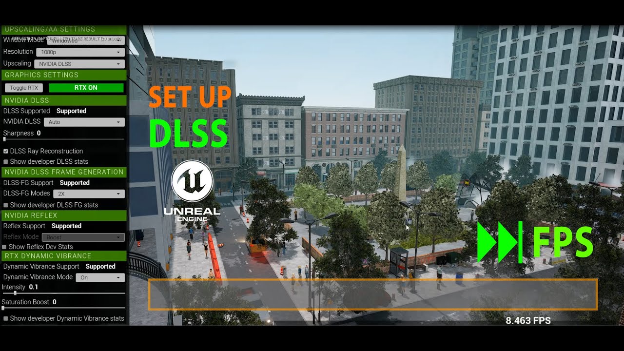 Set up FPS and DLSS in Unreal Engine 5 - YouTube