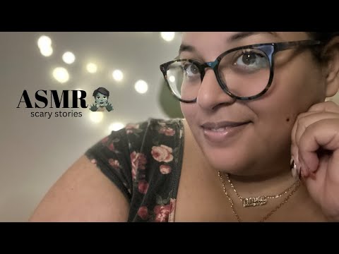 ASMR ~ Reading Scary Stories 🧟 ~ up close whispers, whispered reading