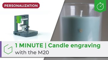 ⏱️ 1 Minute | Candle engraving with the M20
