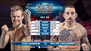 CAGE 53: Saaremäe vs Cogliandro (Complete MMA Fight)