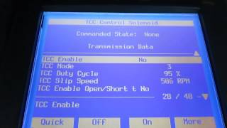 Torque Converter Scan Tool Values
