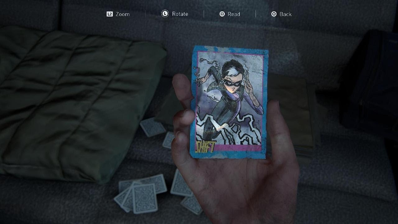 The Last of Us Part II Remastered shift trading card location
