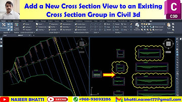 Add a New Cross Section View to an Existing Cross Section Group in Civil 3d