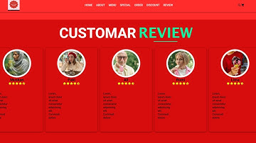 Ice-cream full website create using in Html and CSS only( review section )#part 04