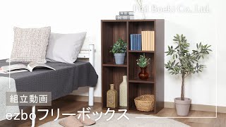 【不二貿易(Fujiboeki)】 ネジやビスを使わない！組み立て簡単フリーボックス収納！