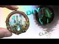 【Polymer Clay】DIY Tutorial: Luminous Mushroom Pendant natural stone wonderland