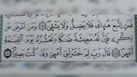سورة طه الآية ١٢١-١٢٢-١٢٣(121-122-123)