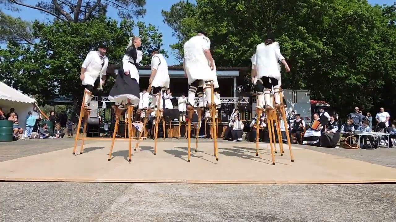 Lous Landeus de BIAS, échassier landais à Gastes le 19/05/23 partie 2