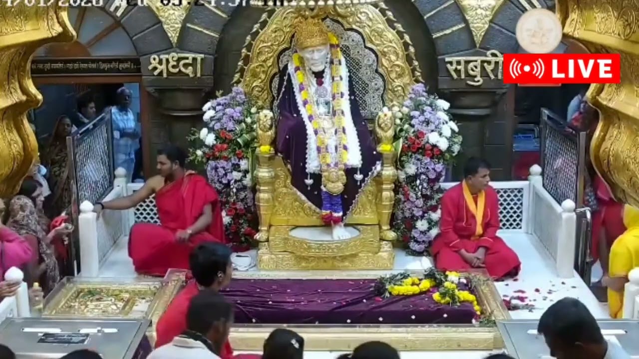 SAI BABA SANDHYA DHOOP AARTI ll TODAY LIVE DARSHAN SHIRDI ll 14 january 26 