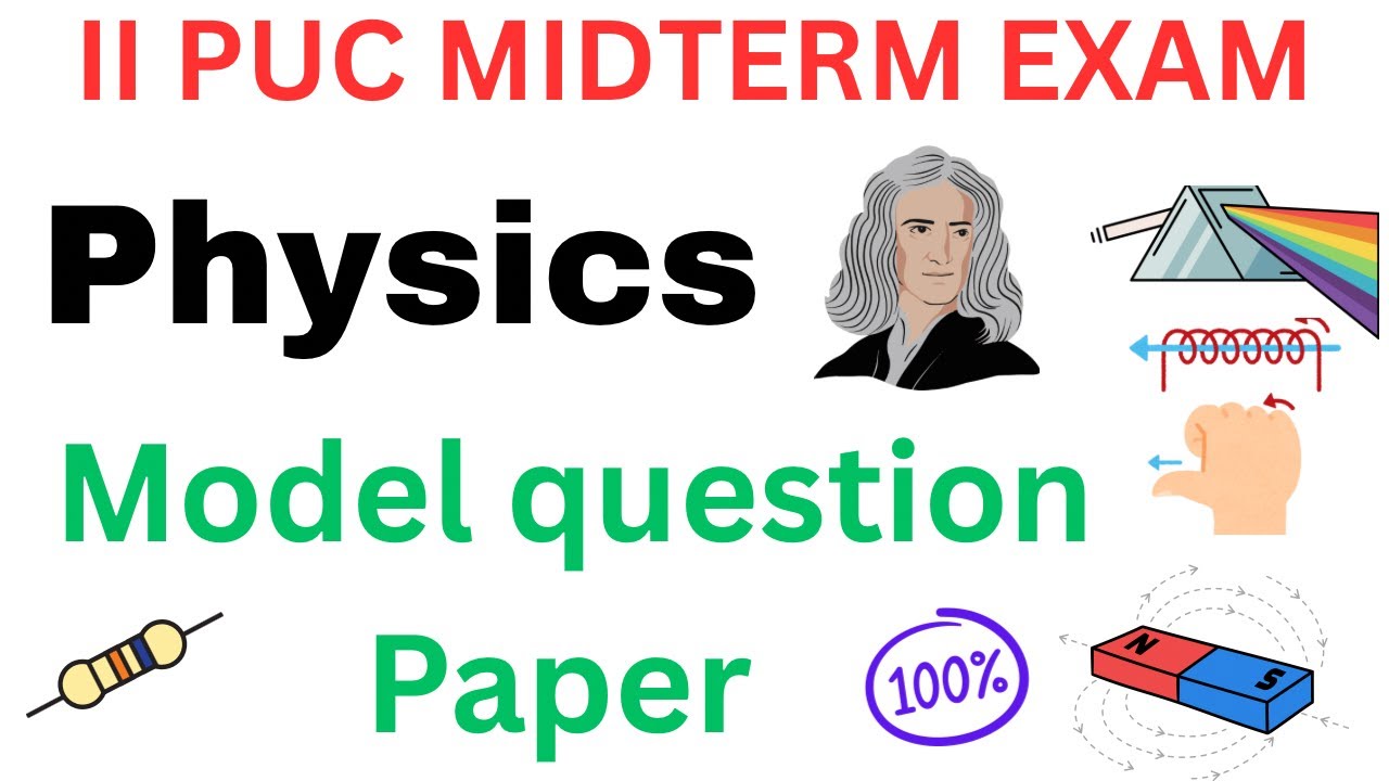 Second PUC Physics Midterm Model question Paper - YouTube
