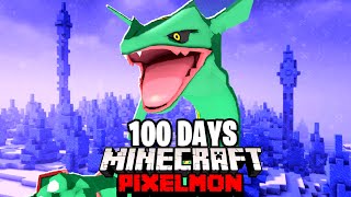 I Spent 100 DAYS in LEGENDARY PIXELMON Against my Rival! (Duos Minecraft) screenshot 5