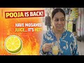 VL318 - Pooja Is Finally Back… First Stop: Mosambi Juice🍊 #viral #vlog #wife #love #juice #summer