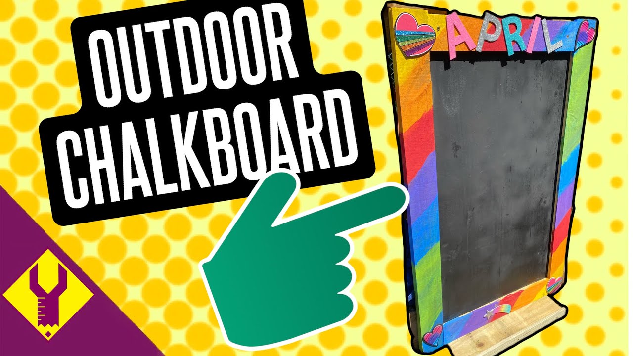 WEATHER PROOF CHALKBOARD!! YouTube