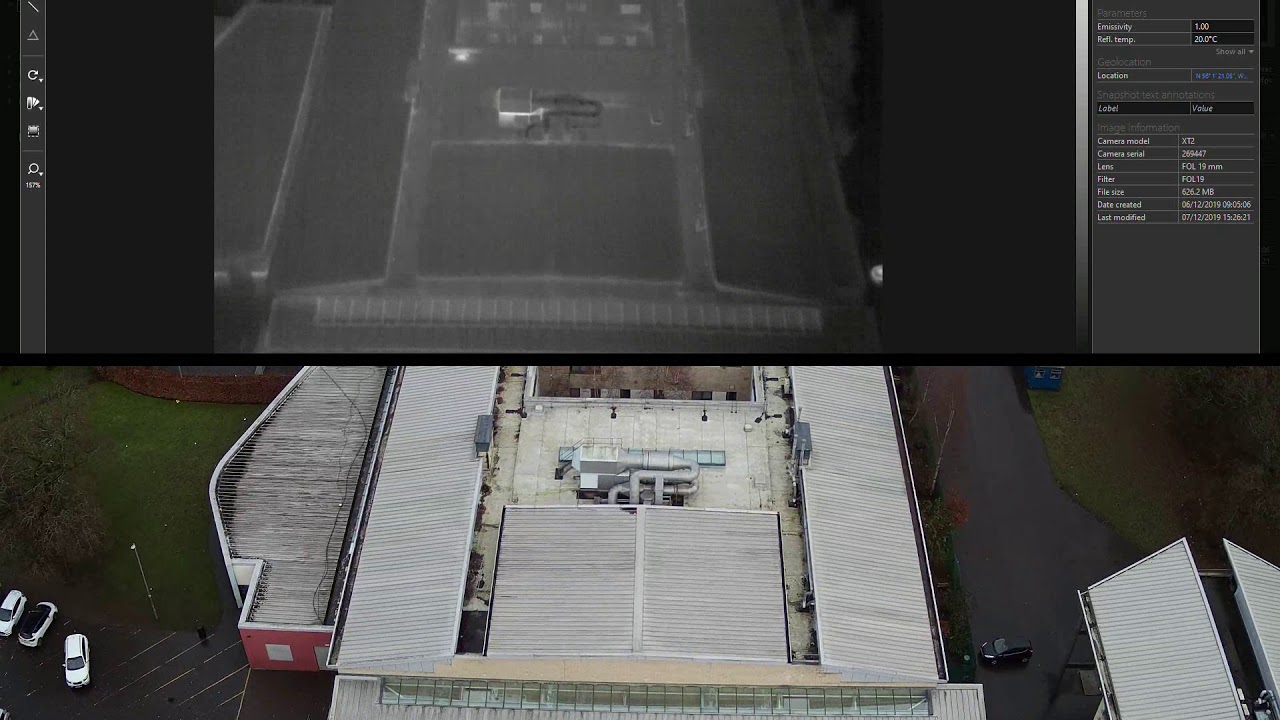 UAV Thermal Roof Scan