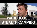 Urban Stealth Camping Behind Warehouse
