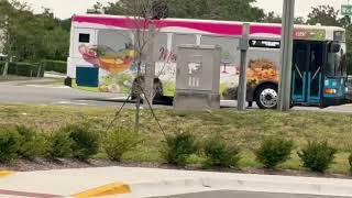 Space Coast Area Transit: Viera Walmart Bound Route 7 Bus #3023 NEW WRAP at Wickham/Sheriff