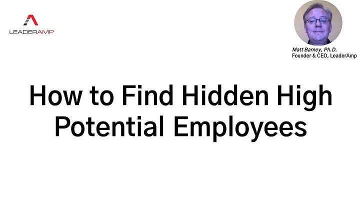 A Better Way to Find High Potential Employees