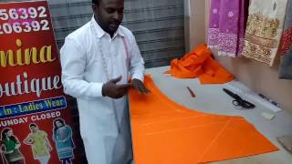 Churidar Ladies Pajami Cutting and Stitching in Professional Way