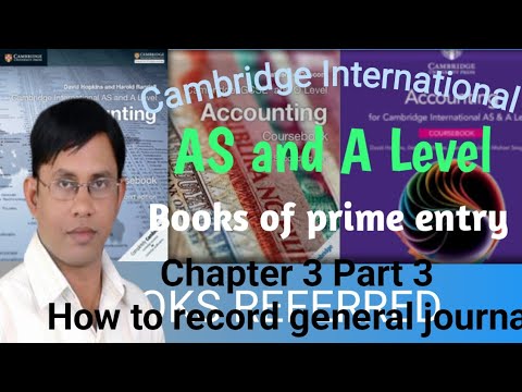 Thumbnail for C3P3 of CIE - ASAL accounting - How to record entries in General Journal